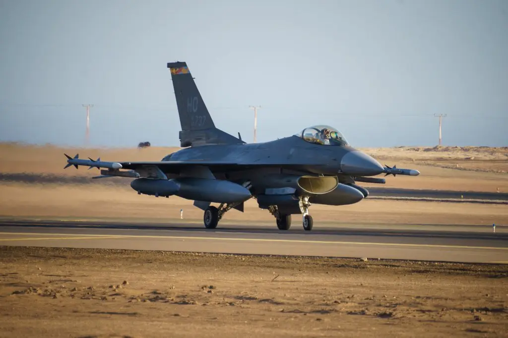 AVIONES DE COMBATE F-16C FIGHTING FALCON DE LA USAF SE UNEN A SALITRE 2026