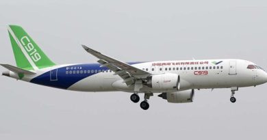 China presenta en el Singapore Airshow sus aviones de pasajeros C919 y ARJ21